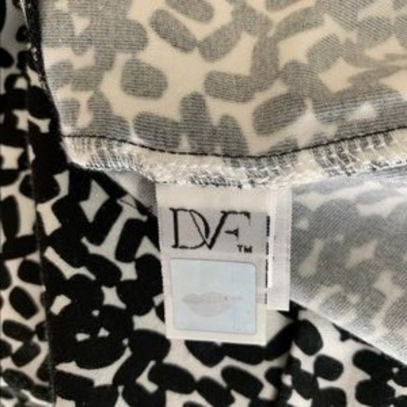 DVF Diane von Furstenberg Natalie Tiny marks Black white dot dress shift new 6 - Picture 4 of 5